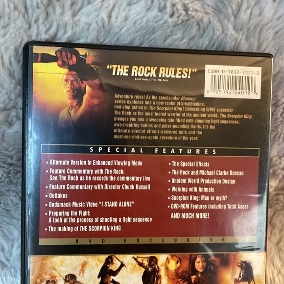 Scorpion King 1 2 DVD Lot Bundle Rise of a Warrior Dwayne The Rock Johnson - Picture 5 of 16